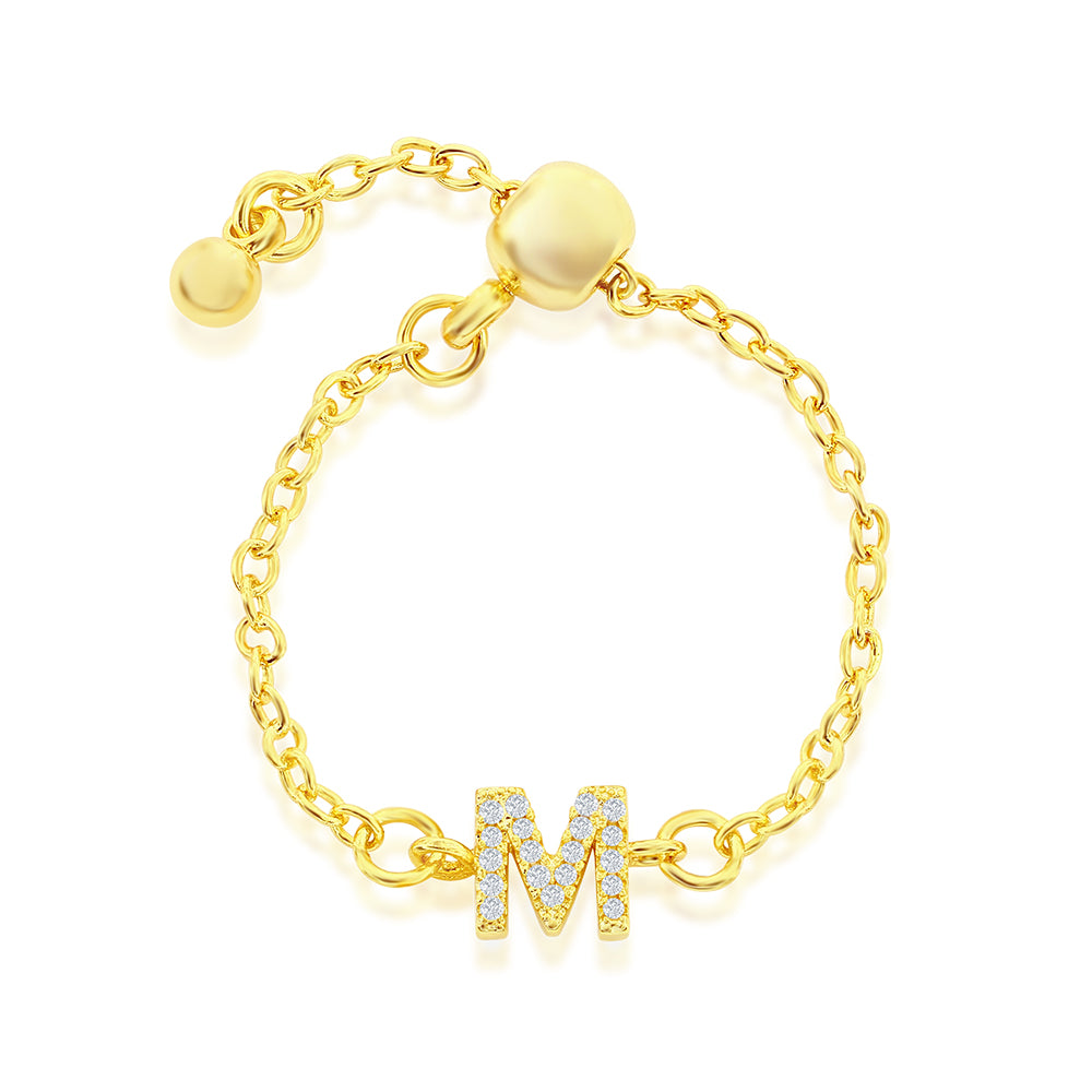 Louis Vuitton, Jewelry, Louis Vuitton Lv And Me Letter M Gold Bracelet